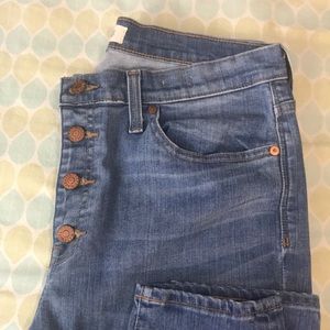 Madewell 9” high riser skinny skinny crop jeans